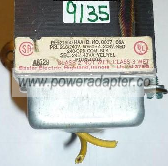 BASLER BE821650 HAA TRANSFORMER USED CLASS 2 NOT WET CLASS 3 WET BASLER BE821650 HAA TRANSFORMER USED CLASS 2 NOT WET CLASS 3 WET